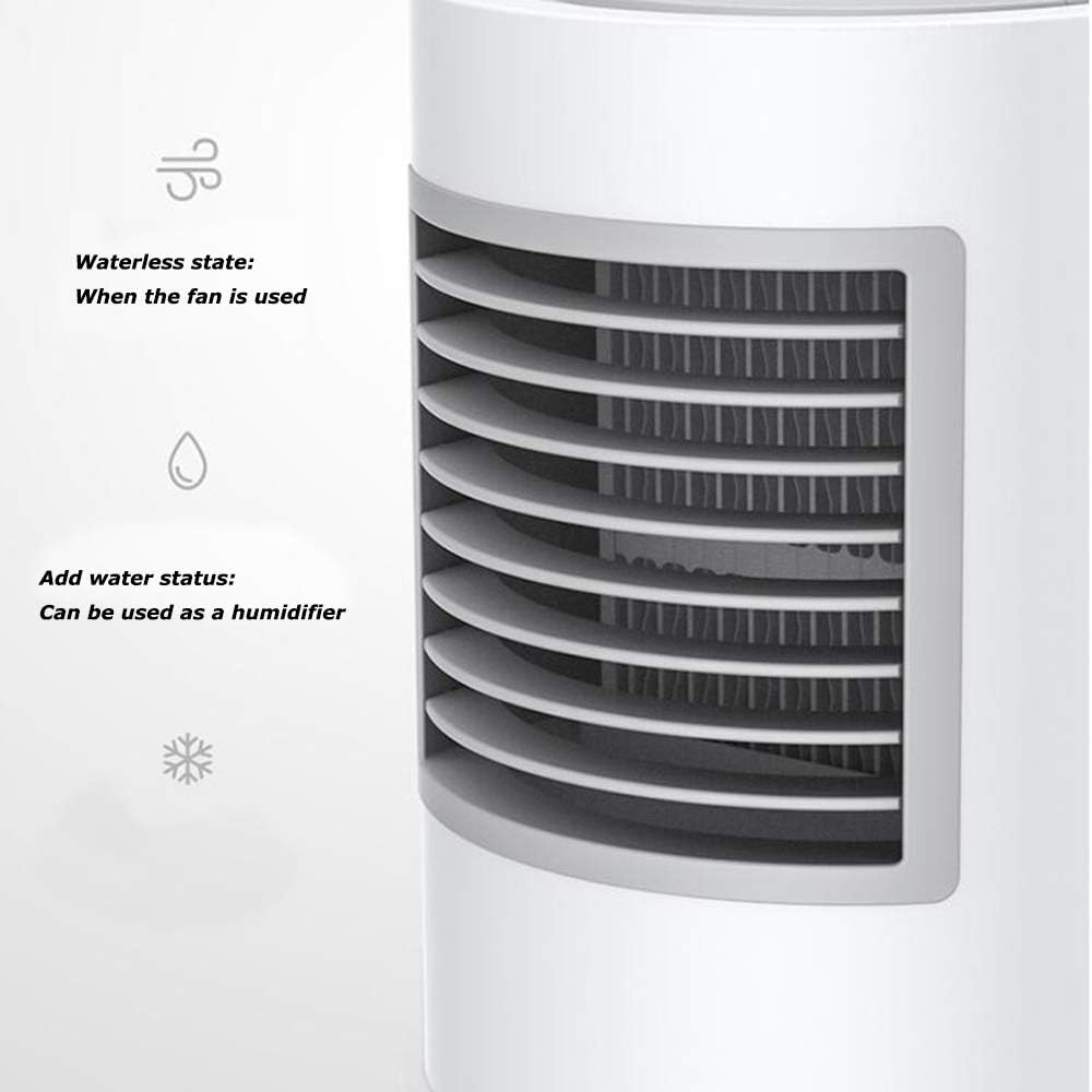 冷却ファン USBポータブルエアコンファン 3速ミニパーソナル気化 冷却ファン USBポータブルエアコンファン 3速ミニパーソナル気化